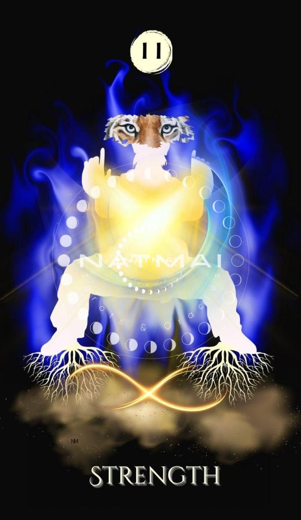 Carte de tarot La Force (11) - Arcanes majeurs