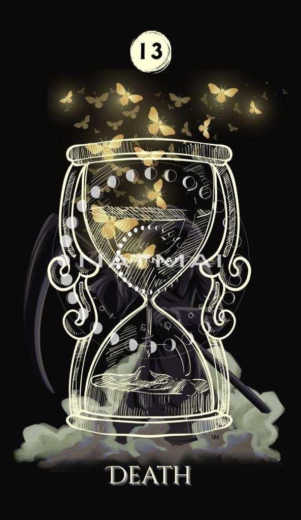 Carte de tarot La Mort (13) - Arcanes majeurs