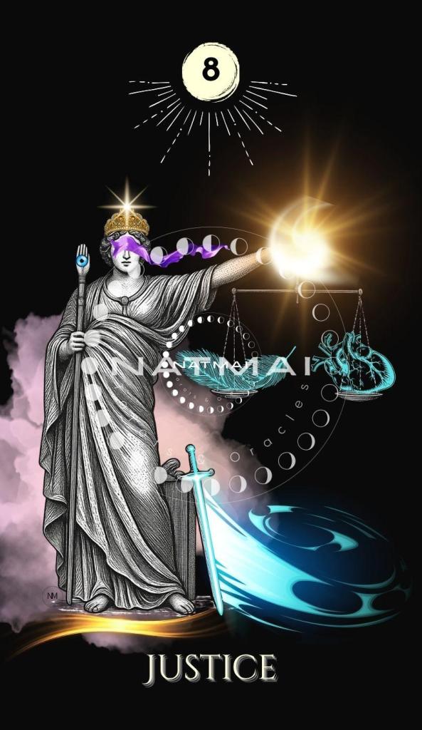 Carte de tarot La Justice (8) - Arcanes majeurs